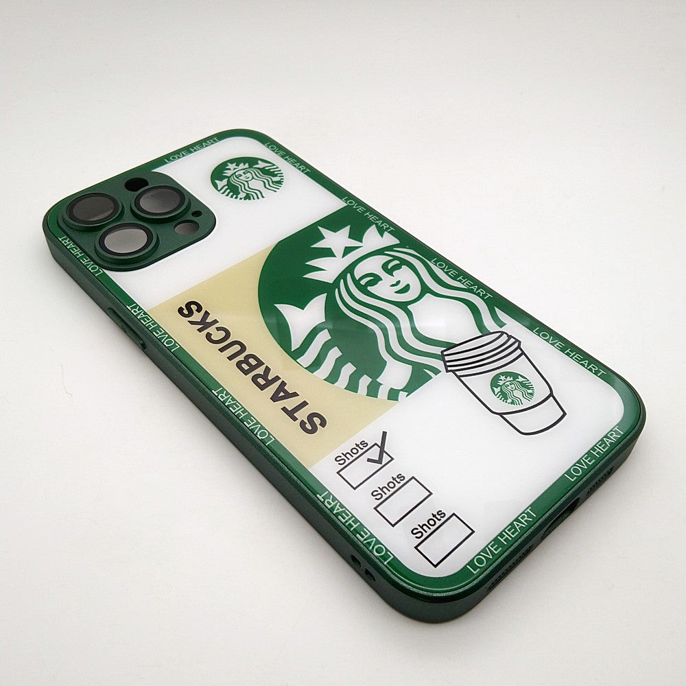 Starbucks Full Camera Lens Protective Hard Shel PC Case For apple iPhone 13 Pro Max