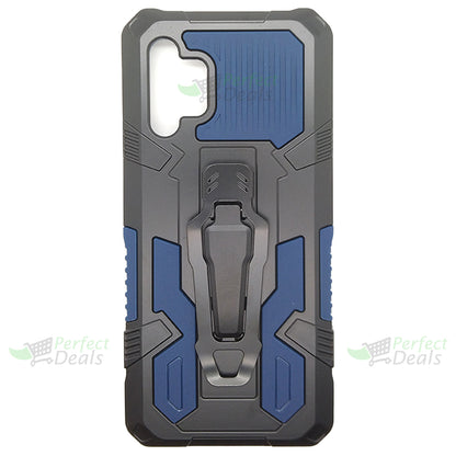 iCrystal Hybrid Anti Shock Case with Holder and Stand for Samsung A32 4G