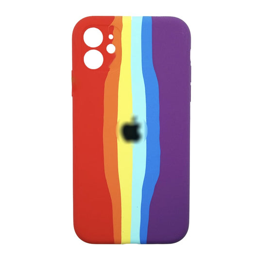 Latest Rainbow Silicone case for apple iPhone 11