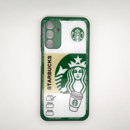 M14 5G Starbucks Series High Quality Perfect Cover Full Lens Protective Transparent TPU Case For Samsung M14 5G