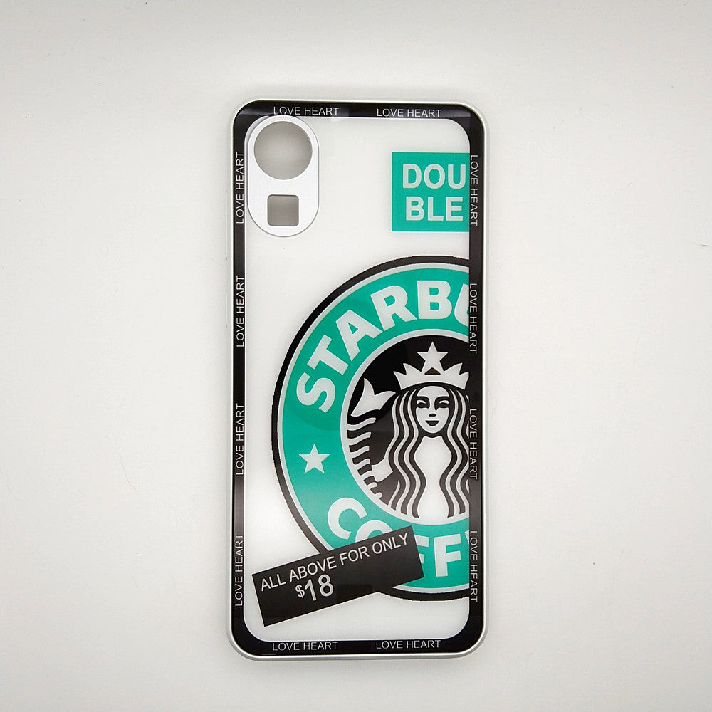 A03 CORE Starbucks Series High Quality Perfect Cover Full Lens Protective Transparent TPU Case For Samsung A03 CORE