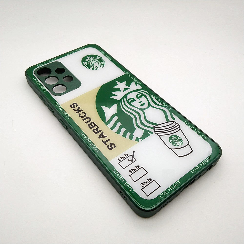 A32 4G Starbucks Series High Quality Perfect Cover Full Lens Protective Transparent TPU Case For Samsung A32 4G