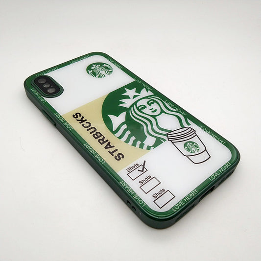 Starbucks Full Camera Lens Protective Hard Shel PC Case For apple iPhone X / XS