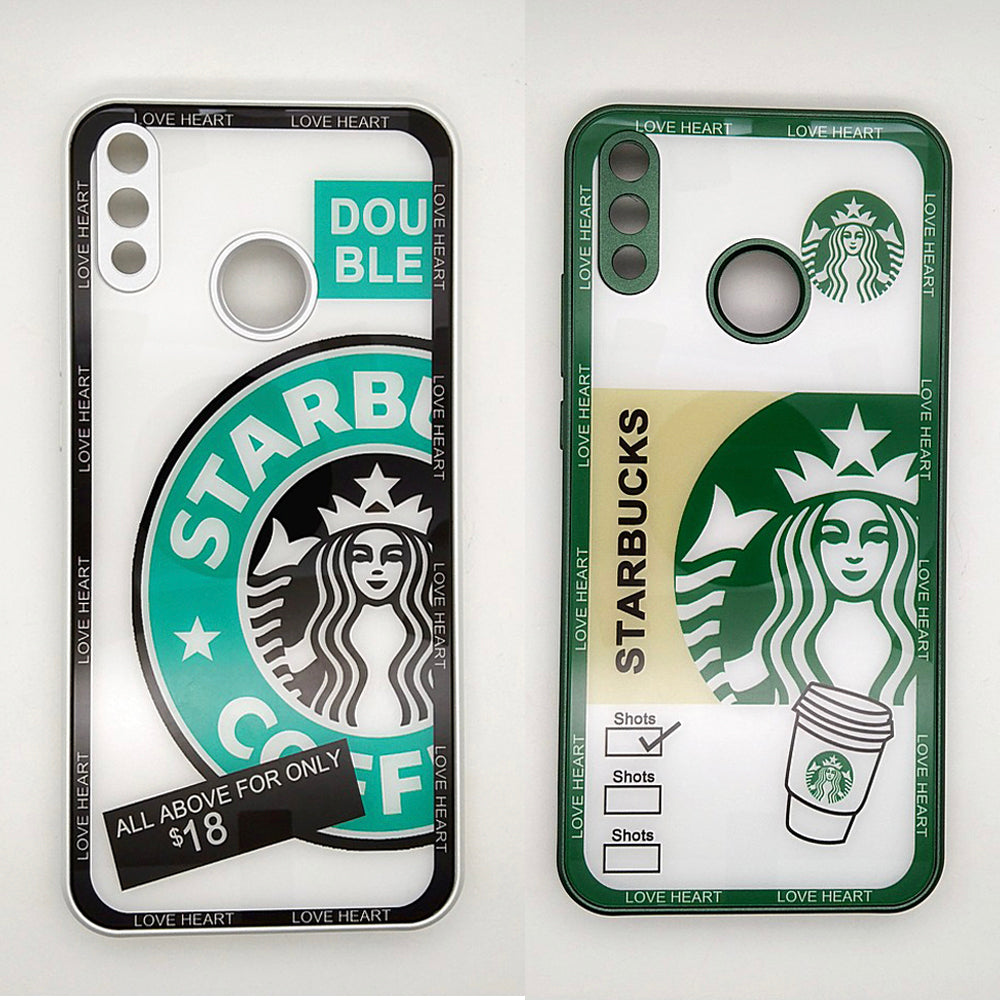 Starbucks Full Camera Lens Protective Hard Shel PC Case For Huawei Y9 2019