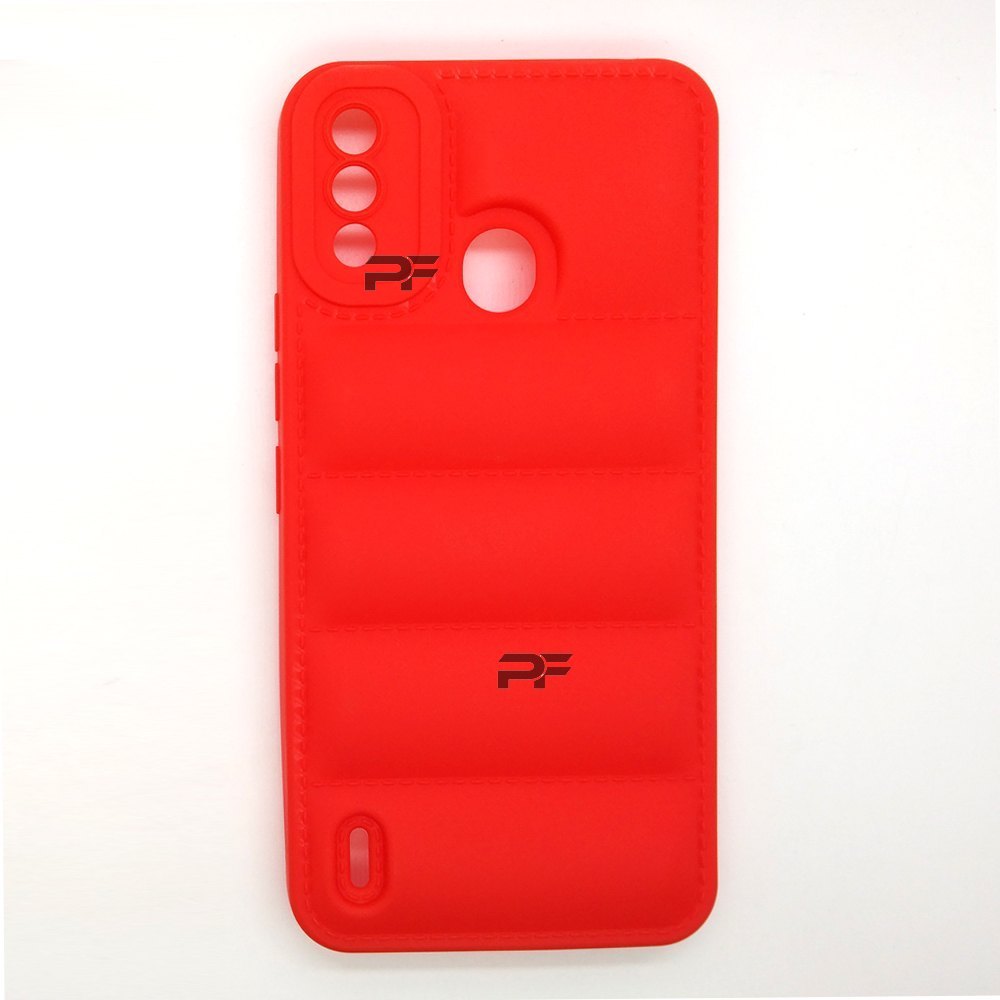 Puffer Case Jacket Cushion Back Cover for itel A48