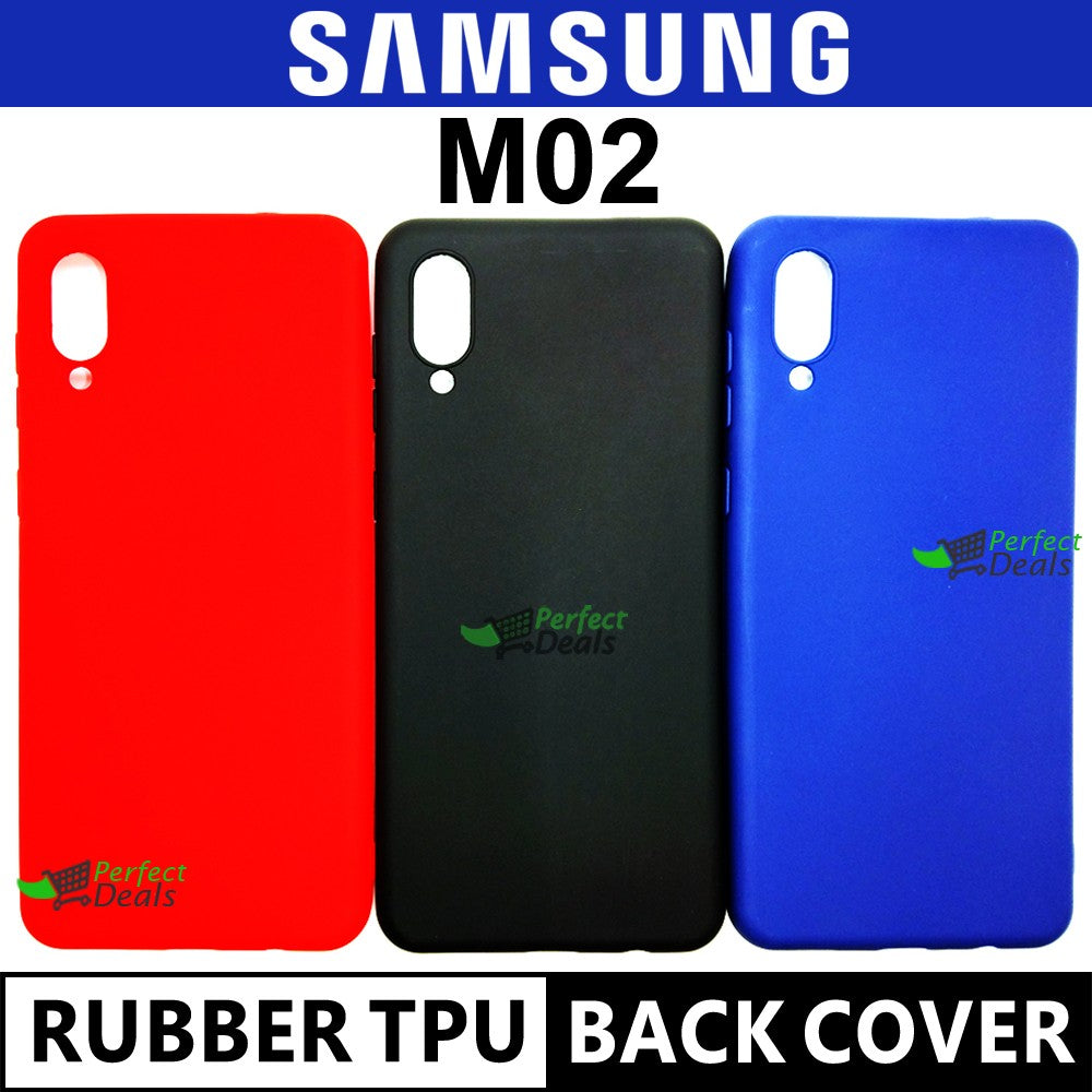 Slim Rubber fit back cover for Samsung M02