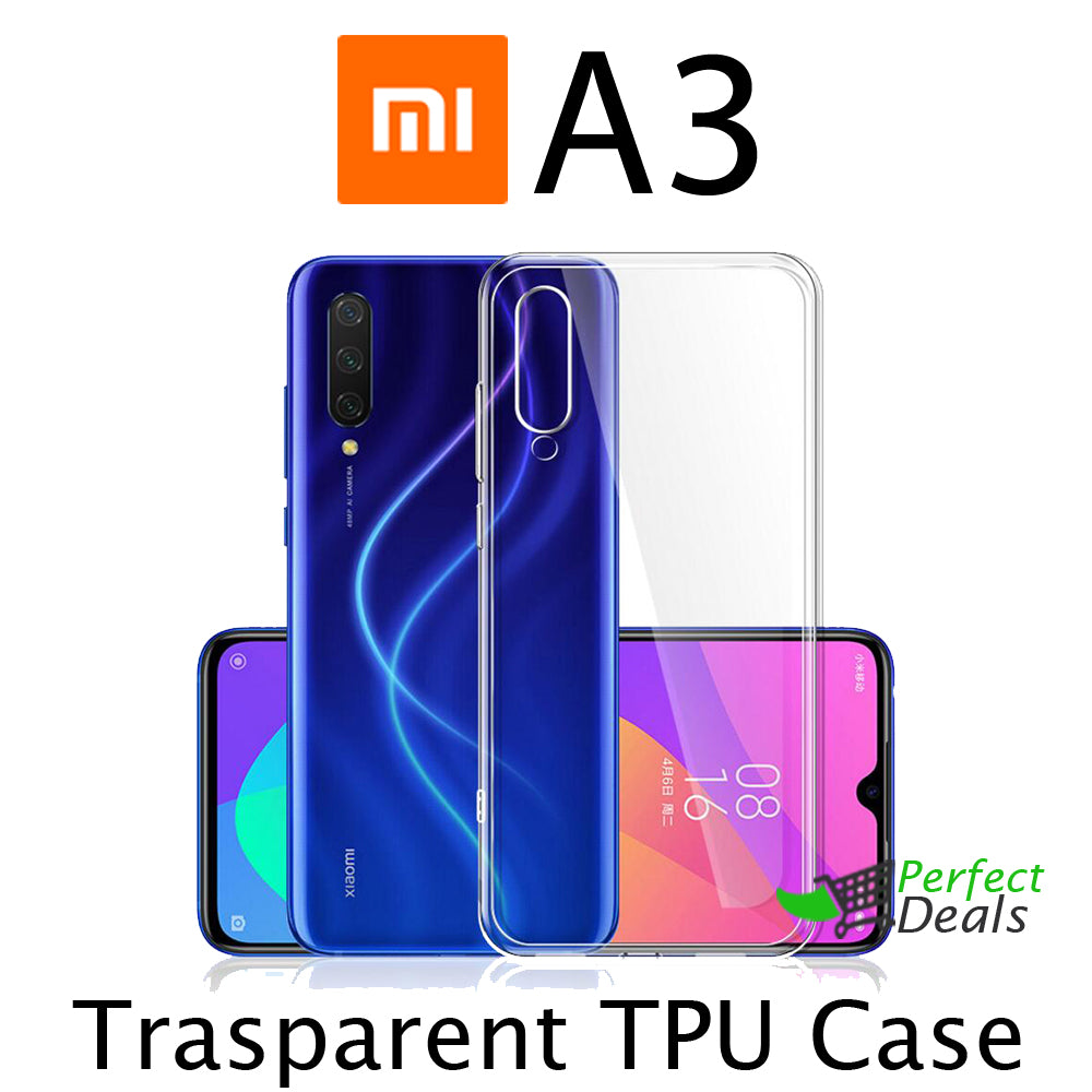 Transparent Clear Slim Case for New Mi A3