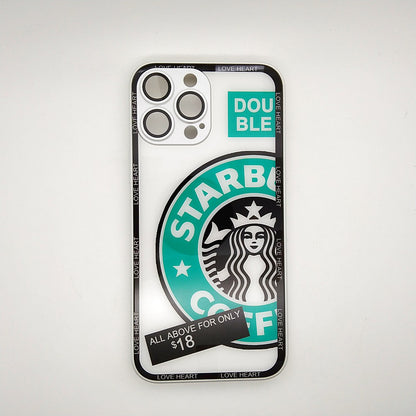 Starbucks Full Camera Lens Protective Hard Shel PC Case For apple iPhone 13 Pro Max