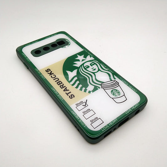 S10 4G Starbucks Series High Quality Perfect Cover Full Lens Protective Transparent TPU Case For Samsung S10 4G