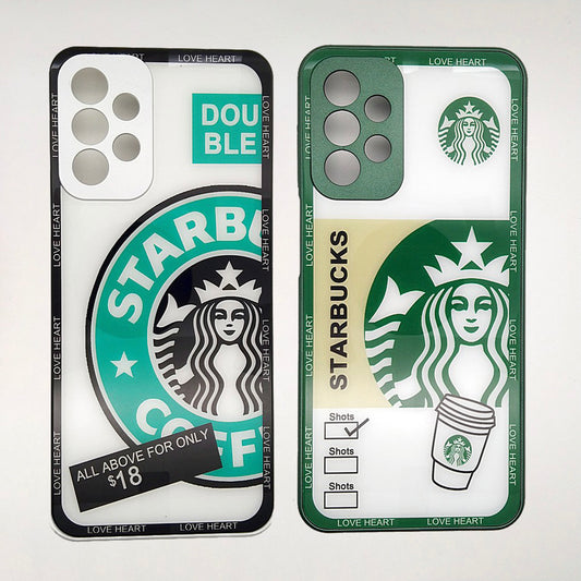 Starbucks Full Camera Lens Protective Hard Shel PC Case For Samsung A23 4G