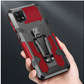 iCrystal Hybrid Anti Shock Case with Holder and Stand for Samsung A22 4G