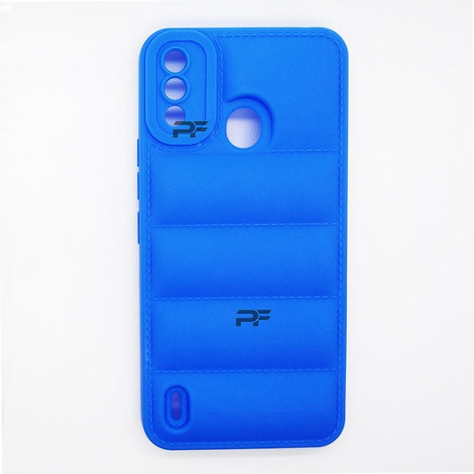 Puffer Case Jacket Cushion Back Cover for itel A48