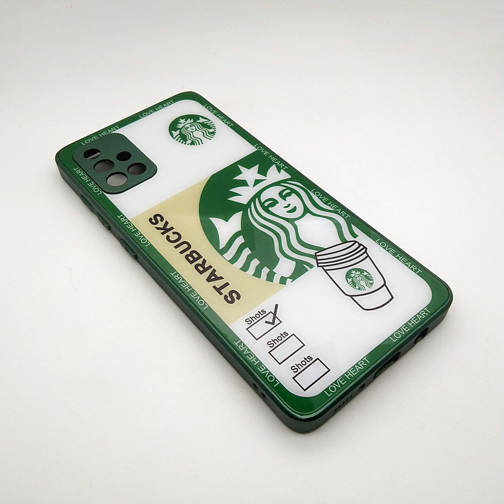 A71 Starbucks Series High Quality Perfect Cover Full Lens Protective Transparent TPU Case For Samsung A71
