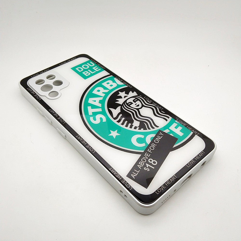 A42 Starbucks Full Camera Lens Protective Hard Shel PC Case For Samsung A42 5G