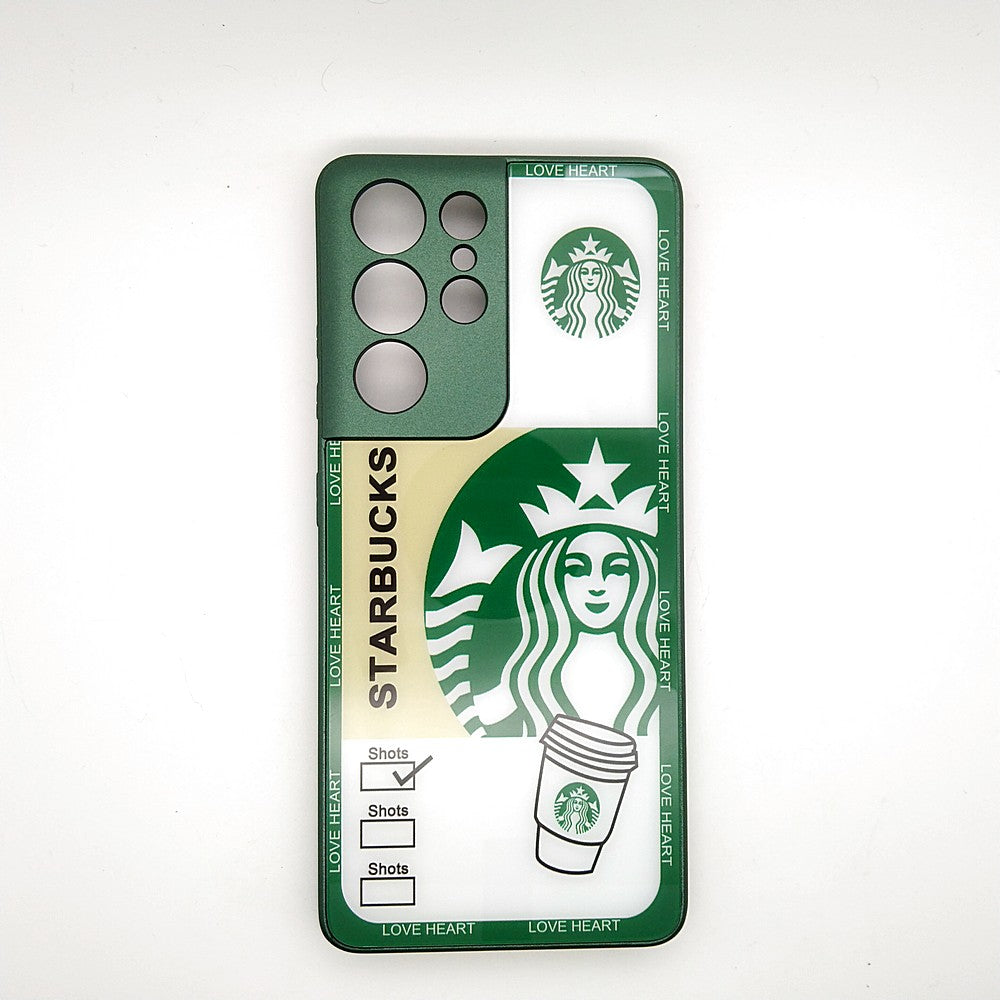 S21 ULTRA Starbucks Series High Quality Perfect Cover Full Lens Protective Transparent TPU Case For Samsung S21 ULTRA
