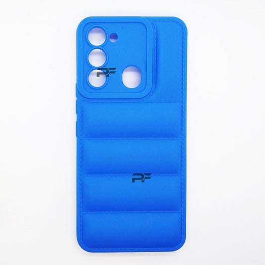 Puffer Case Jacket Cushion Back Cover for Tecno SPARK 8C