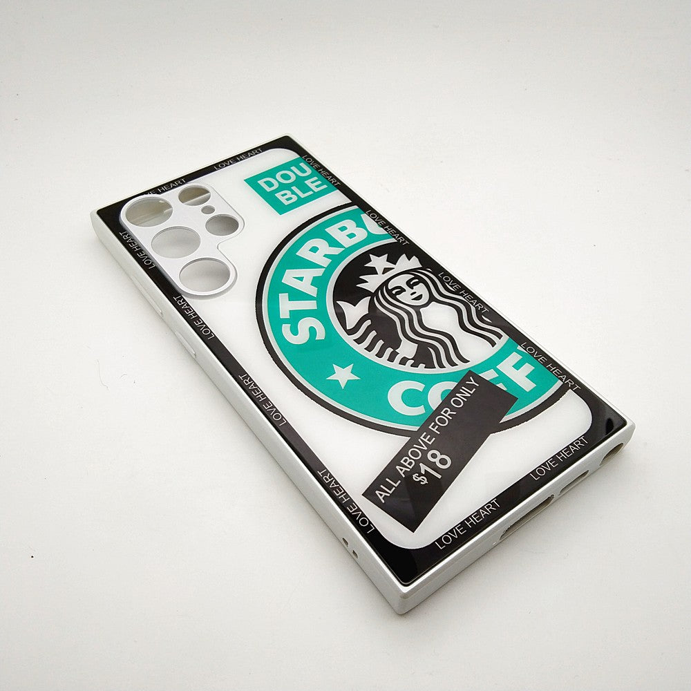 Starbucks Full Camera Lens Protective Hard Shel PC Case For Samsung S23 Ultra