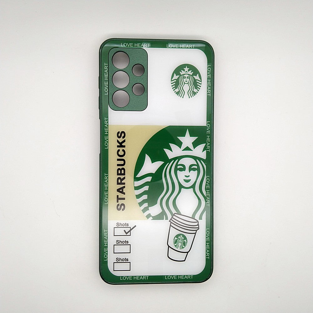 Starbucks Full Camera Lens Protective Hard Shel PC Case For Samsung A32 5G