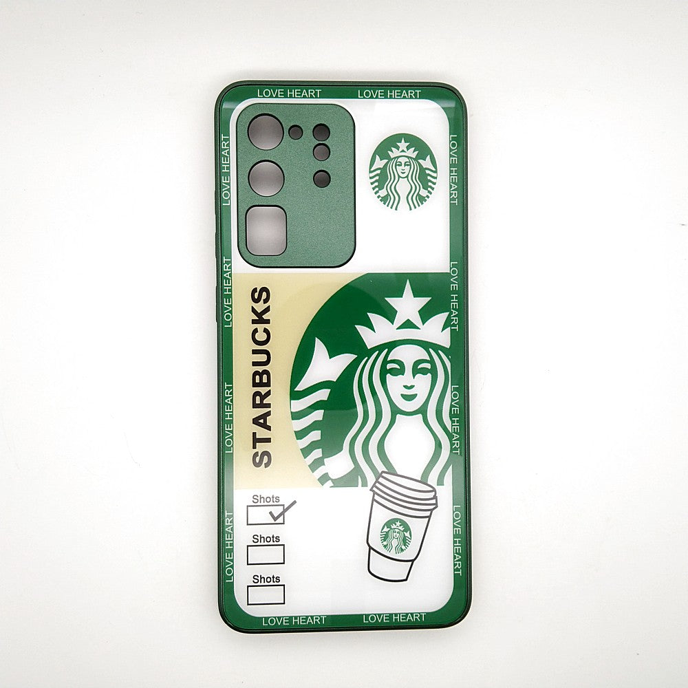 S20 Ultra Starbucks Series High Quality Perfect Cover Full Lens Protective Transparent TPU Case For Samsung S20 Ultra