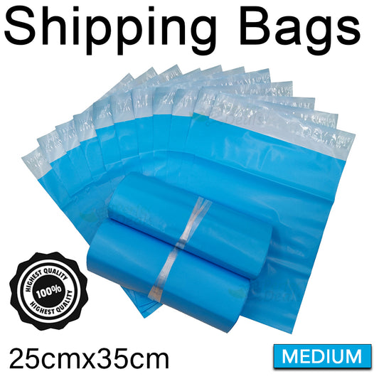 Shipping Bags Poly Mailer Courier Bags Blue Medium 25cm x 35cm