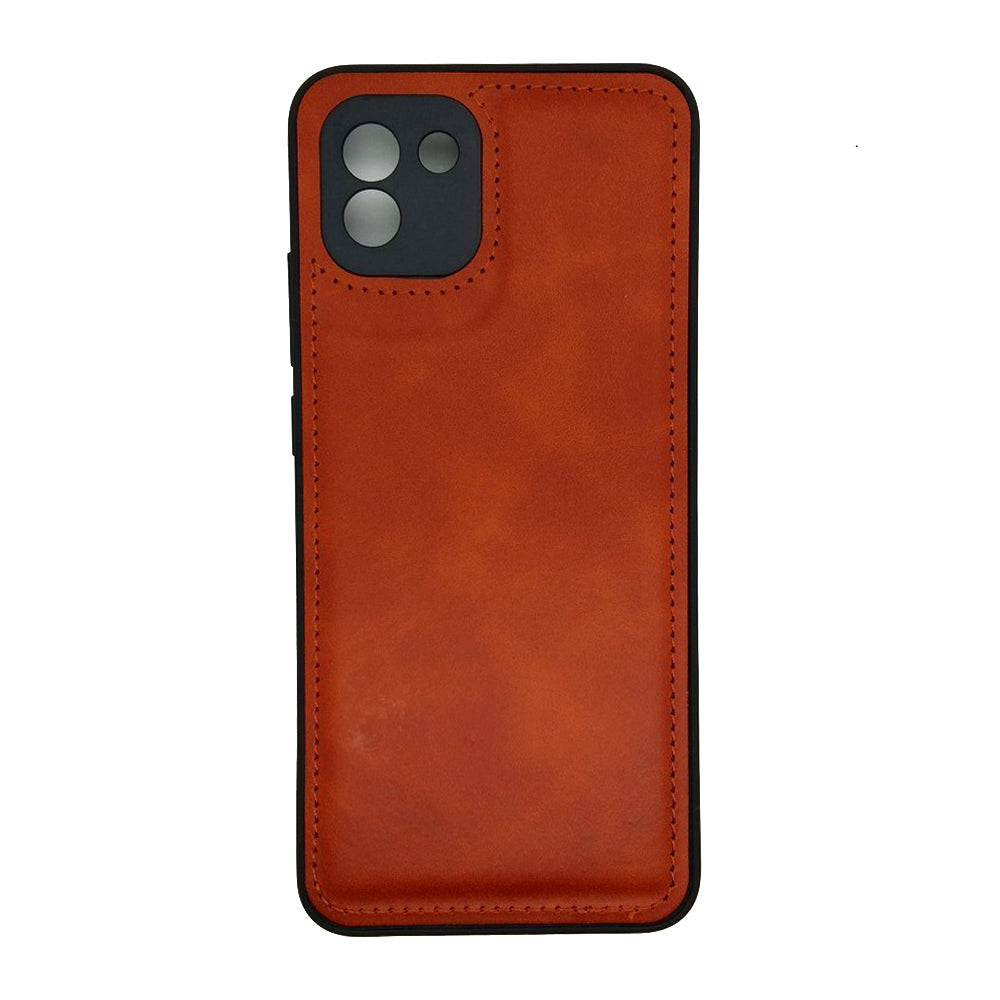 Luxury Leather Case Protection Phone Case Back Cover for Samsung A03