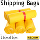 Shipping Bags Poly Mailer Courier Bags Yellow Medium 25cm x 35cm