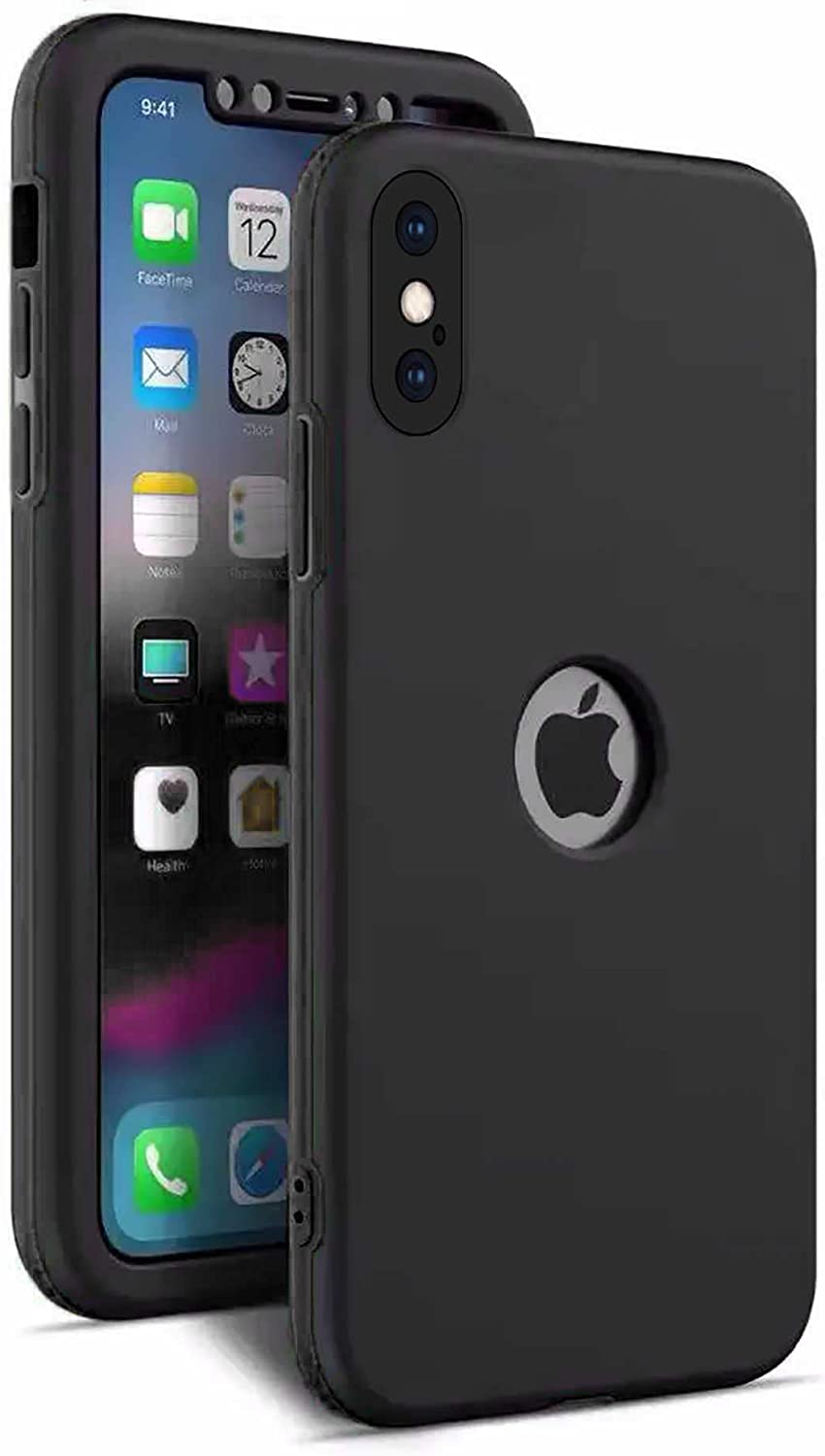 Rubber 360° TPU Case for apple iPhone X / Xs