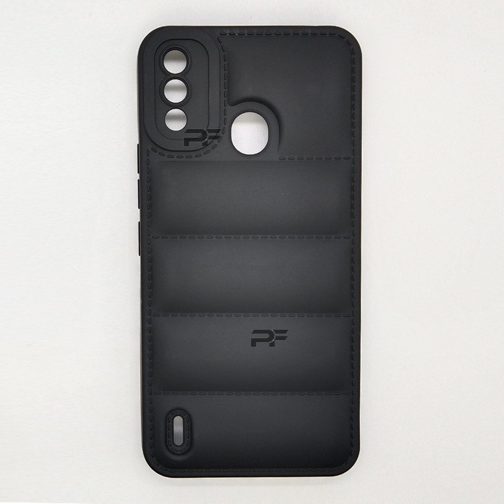 Puffer Case Jacket Cushion Back Cover for itel A48