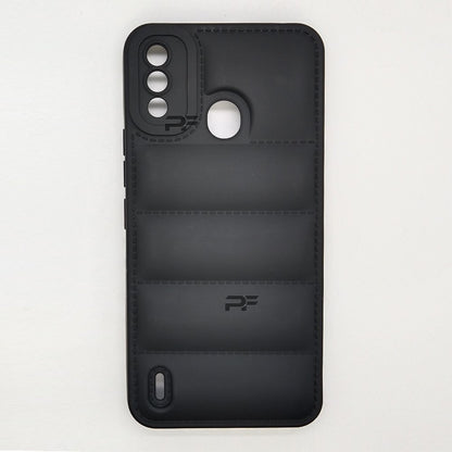 Puffer Case Jacket Cushion Back Cover for itel A48