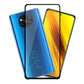 Combo Pack of Tempered Glass Screen Protector, Carbon Fiber Back Sticker, Camera lens Clear Glass Bundel for Mi POCO X3 Pro
